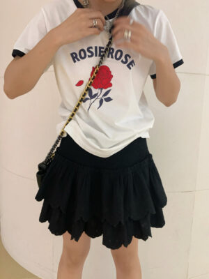 White Rosie Rose T-Shirt Rose – BlackPink (8)