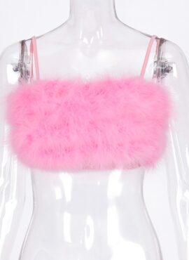 Pink Plush Cropped Top | Yeojin - Loona