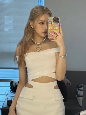 White Tie Waist Mini Skirt | Yuna – ITZY