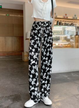 Black Dog Pattern Pants | Yuta - NCT
