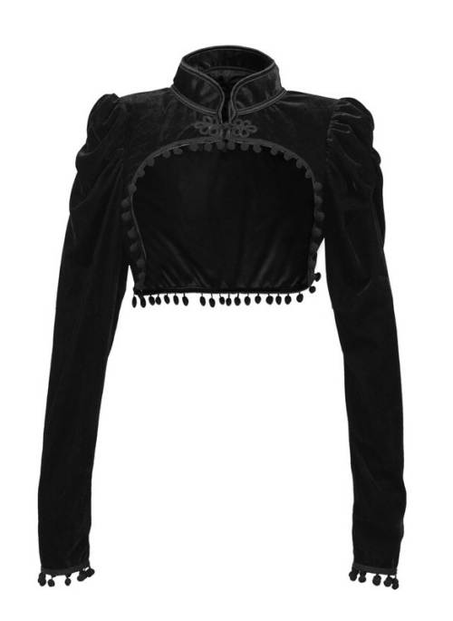 Black Fringed Bolero Jacket | Jiu – Dreamcatcher