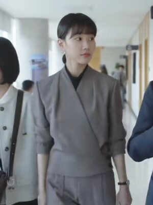 Grey Hemmed Suit Pants | Choi Su Yeon – Extraordinary Attorney Woo