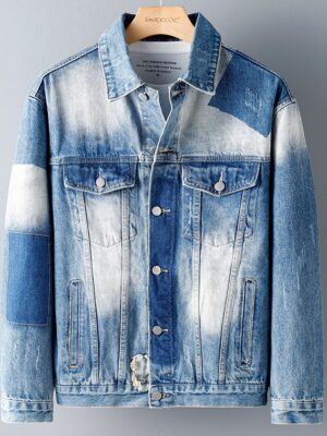 Mark – NCT Blue Patchwork Denim Jacket (6)