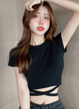 Black Tie-Waist T-Shirt | Sooyoung - Girls Generation