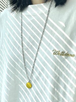 Taehyung – BTS Yellow Smiley Face Necklace (17)