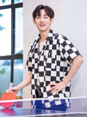 Black And White Checkerboard Shirt | Winwin – NCT