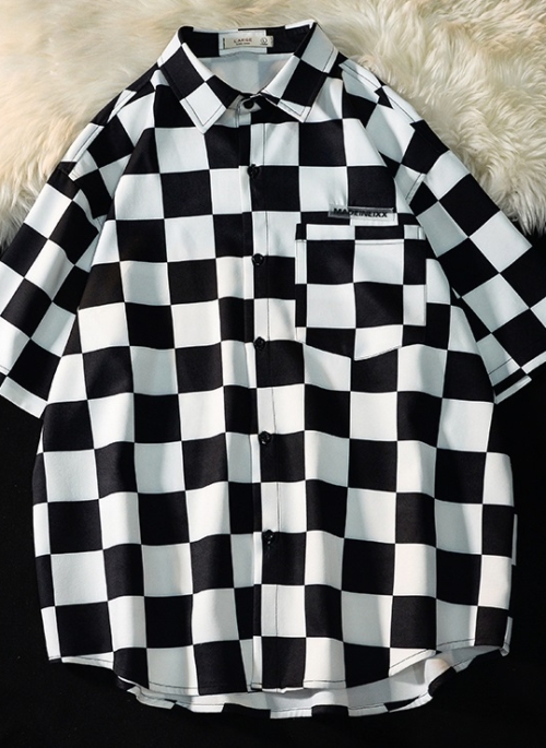 Black And White Checkerboard Shirt | Winwin – NCT