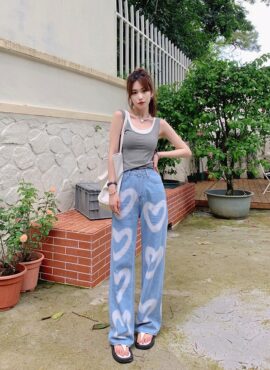 Blue Heart Denim Jeans | Yeji - ITZY