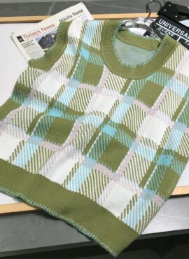 Green Plaid Sweater Vest | Beomgyu - TXT