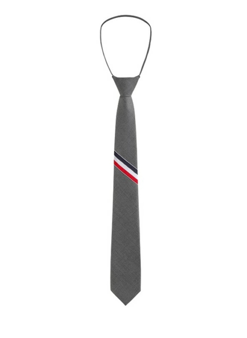 Grey Striped Easy Necktie | Wheein – Mamamoo