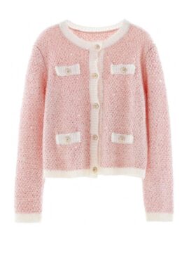 Pink Sequined Cardigan | Lim Joo Kyung - True Beauty
