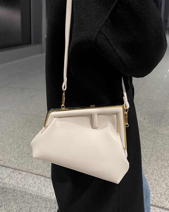 Yuqi Asymmetrical Faux Leather Sling Bag
