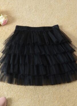 Black Mesh Mini Tutu Skirt | Jennie - BlackPink