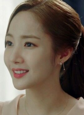 Gold Crystal Pearl Drop Earrings | Kim Mi So - What's Wrong With Secretary Kim