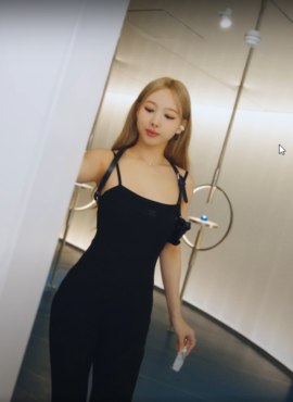 Black Bodycon Sleeveless Jumpsuit | Nayeon - Twice