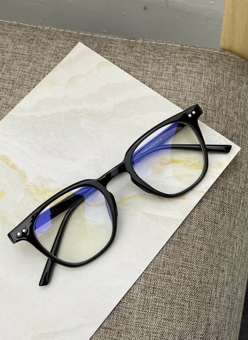 Black Double Dotted Eye Glasses | Lia – ITZY