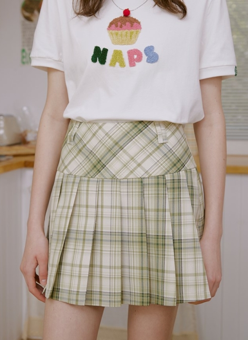 Green Plaid School Girl Pleated Skirt | Taeyeon – Girls Generation