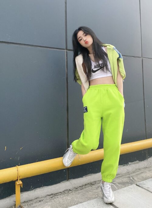 Neon Green Jogger Pants | Mark - NCT