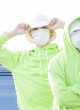 Neon Green Loose Fit Hoodie | Mark - NCT