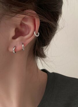 Silver Mini Loop Earrings | RM – BTS