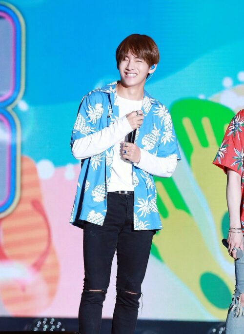 Blue Pineapple Pattern Shirt | Taehyung – BTS