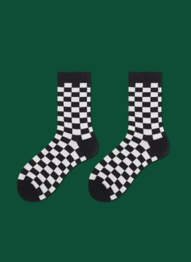 Black And White Checkered Socks | Changbin – Stray Kids
