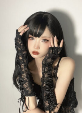 Black Floral Lace Gloves | Handong - Dreamcatcher