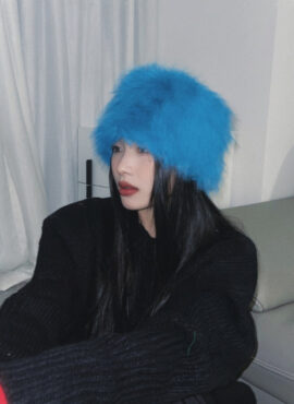 Blue Fur Winter Hat | Hyuna