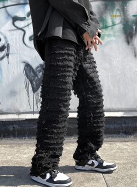 Black Distressed Jeans | IM - MONSTA X