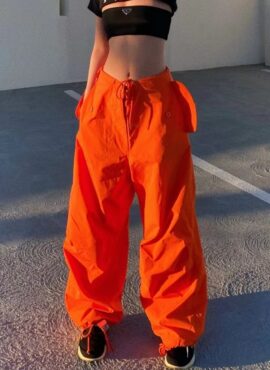 Orange Drawstring Pants | Jinjin – Astro