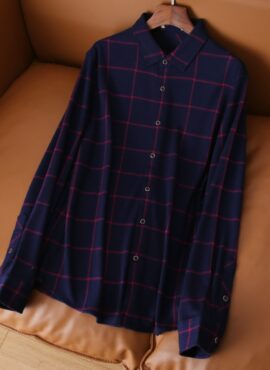 Blue Checkered Button-Up Shirt | Taehyung - BTS