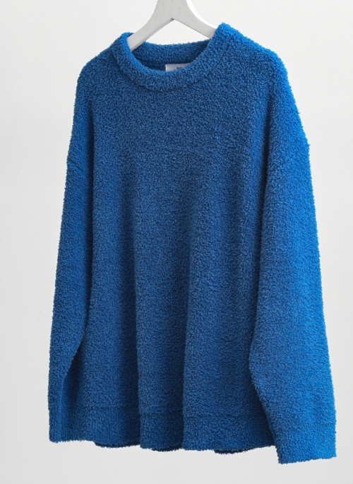 Deep Blue Textured Knitted Sweater | BamBam – GOT7