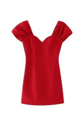 Red Sweetheart Off-Shoulders Dress | Joy – Red Velvet