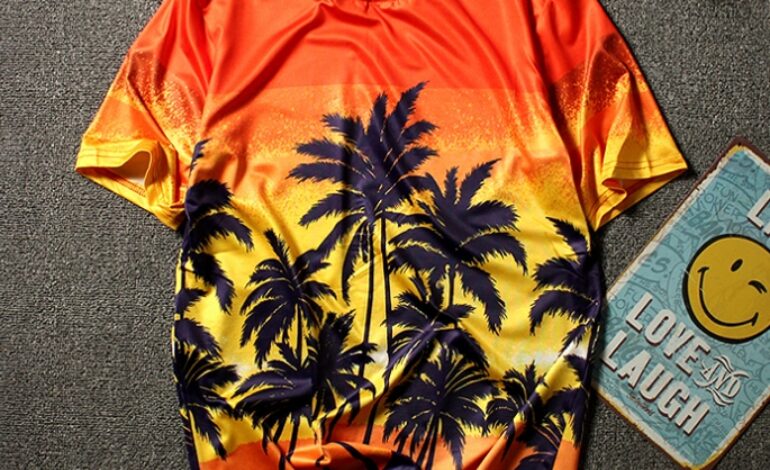 Orange Summer Palm T-Shirt | Suga – BTS