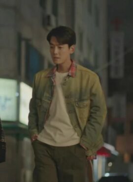 Blue And Green Acid-Washed Denim Jacket | Choi Chi Yeol - Crash Course In Romance
