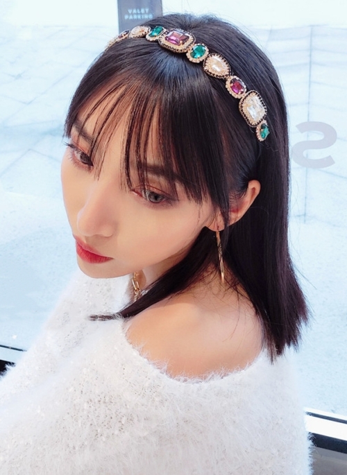 Multicolored Crystal Hairband | Jihyo - Twice