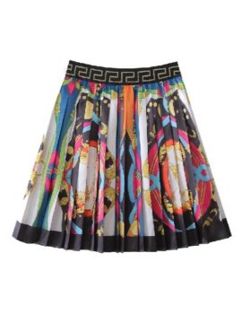 Black Scarf Pattern Skirt | Mina – Twice