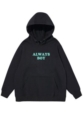 Black 'Always Boy' Printed Hoodie | J-Hope - BTS