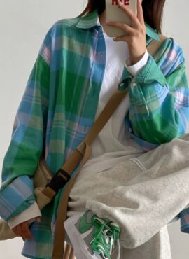 Green Plaid Button Down Shirt | Jin – BTS
