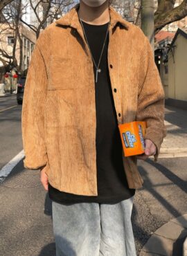 Brown Corduroy Shirt Jacket | Ryu Sool Yeol - Bad And Crazy