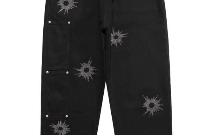 Black Rhinestone Embellished Jeans | Jake – Enhypen