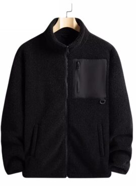 Black Lamb Wool Hooded Jacket | Jimin - BTS