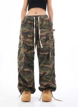 Green Camouflage Cargo Pants | Lisa – BlackPink