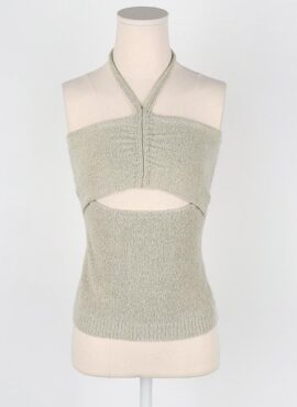 Grey Knit Halter Top | Minnie - (G)I-DLE