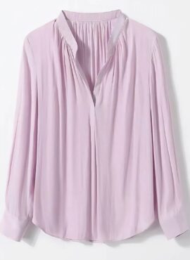 Pink Pleated Collar Blouse | Cha Mi Jo – Thirty-Nine