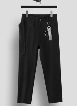 Black Keyring-Detail Trouser | Suga - BTS