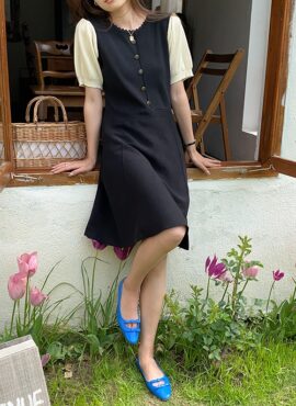 Black Puff Sleeve Doll Dress | Jisoo - BlackPink