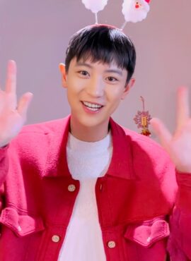 Red Woolen Button Up Jacket | Chanyeol – EXO