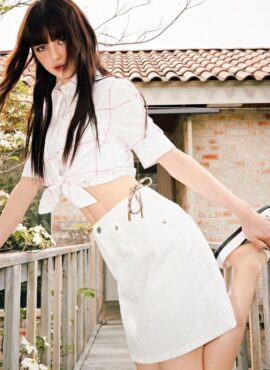 White Denim Mini Skirt | Danielle – NewJeans