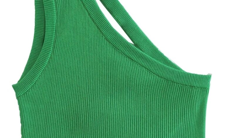 Green Asymmetric Knit Top | Hanni – NewJeans